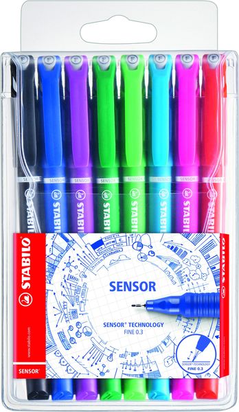 STABILO Sensor Fineliner Wallet 8's