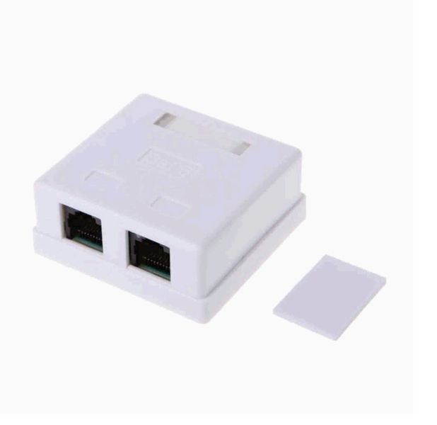 RJ45 CAT6 Junction Box With 2 ports Network Connecter