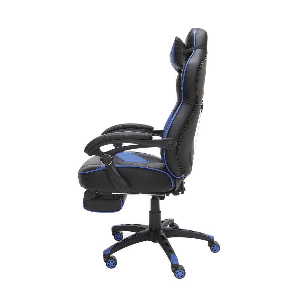 Reclining gaming chair with footrest BLUE (909) Buy Online in South