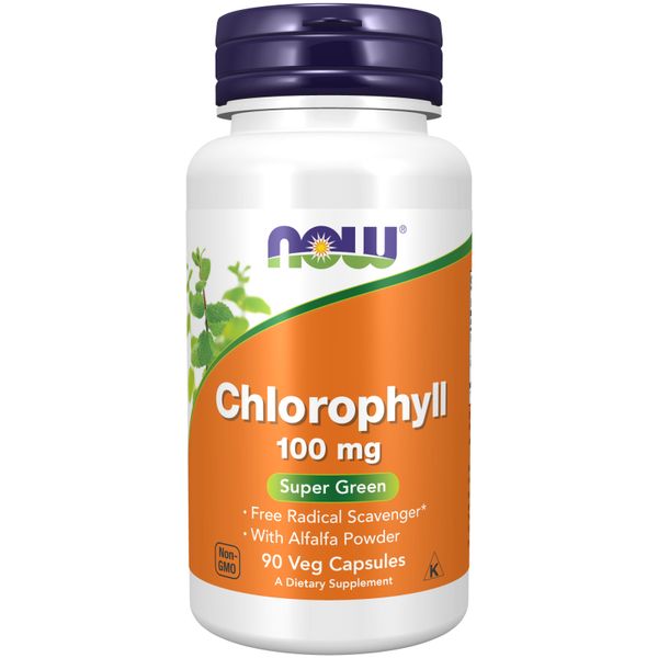 NOW Foods Chlorophyll 100 mg - 90 Veg Capsules