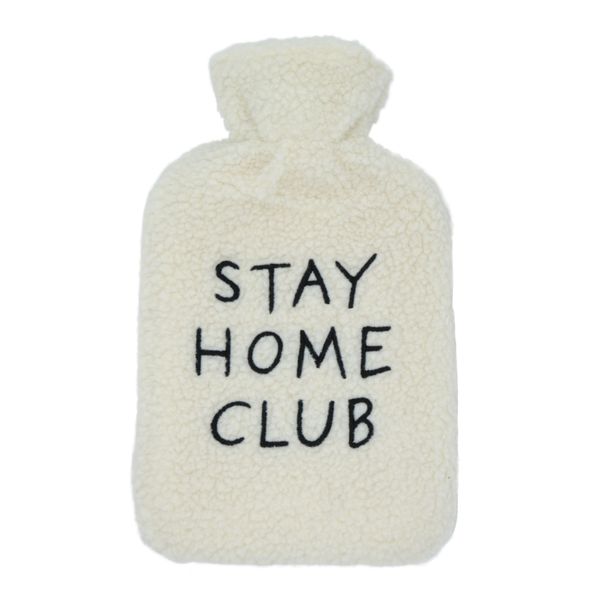 Jenam Stay Home Club 2L Hot Water Bottle with Sherpa Cover
