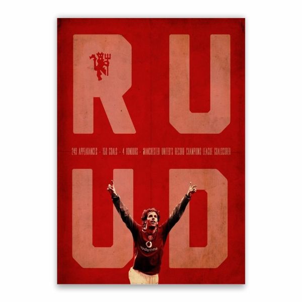 Ruud Van Nistelroy Man United Poster - A1
