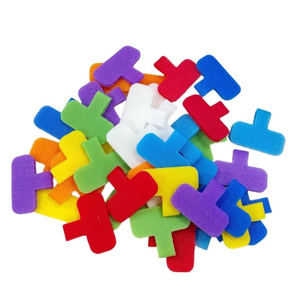 24PCS Cable Ties Multi-Color Cord Labels Write-on Label Reusable