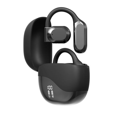 Open Ear Wireless Bluetooth 5.3 Headphones with LED Display Charging Case Image