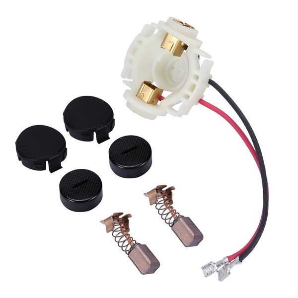 Carbon Brush+Caps+Cap Covers+Brush Holder Set for Makita 638921-2 638448-2