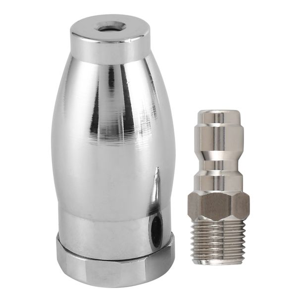 Stainless Steel Rotating Spray Nozzle with 1/4 Inch Quick-Connect