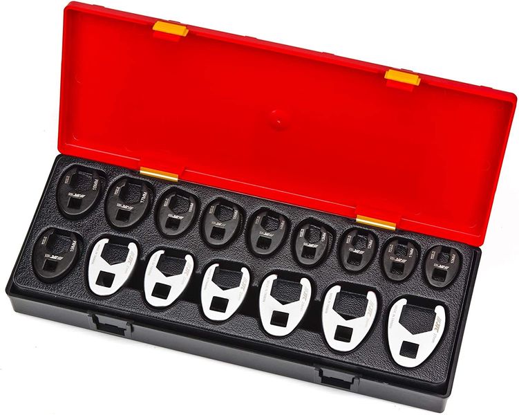 16 Piece Deluxe Crown-Foot Wrench Set