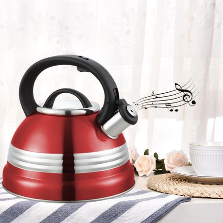 Stove top whistling outlet kettle