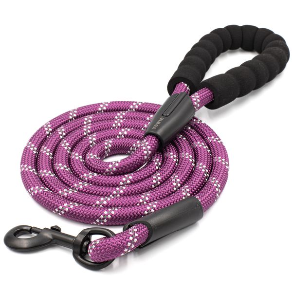 Yowie Dog Leash / Lead - Heavy Duty 1.8m - Padded Handle (Purple)
