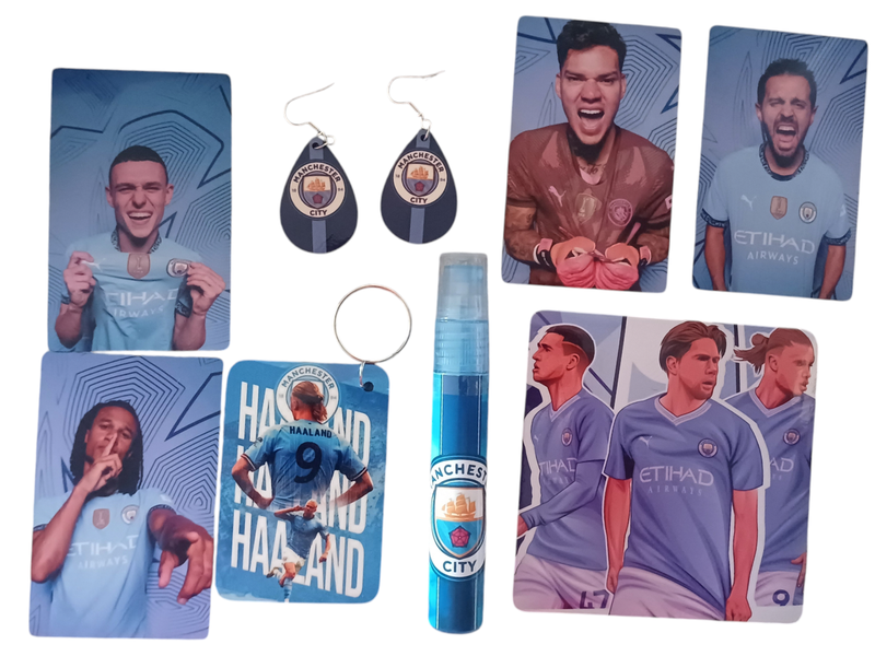 Manchester City Keychain Gift Set _ 8 Piece