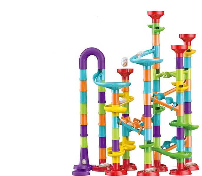 Kids-Up 113 Pieces 3D STEM Marble Run Race Track For Kids Educational DIY