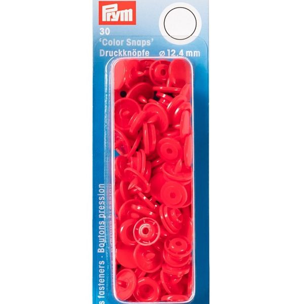 Prym Round Shape Colour Snap Press Stud Fasteners, Non Sew, Various Colours