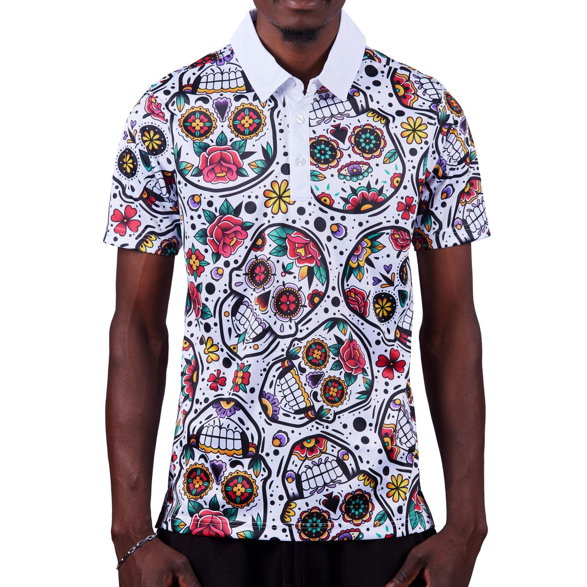 Sugar skull golf shirt shop today get it tomorrow takealot