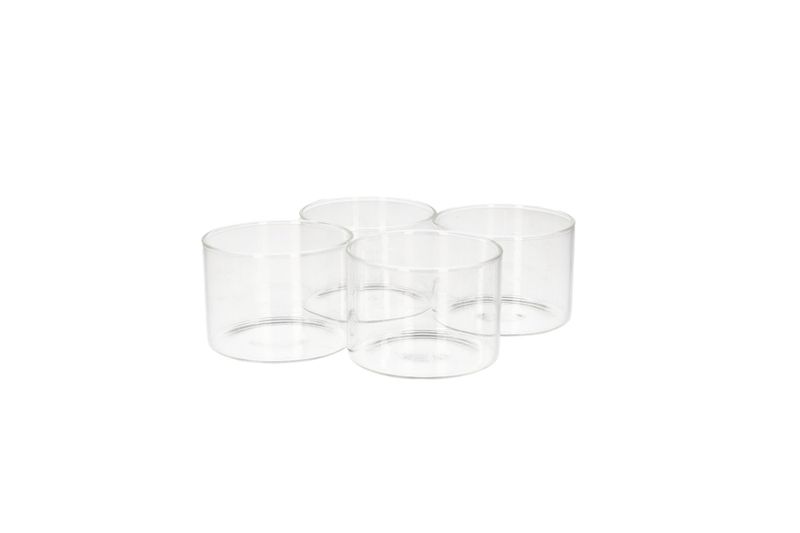 Danny Home Dessert Serving Glass Cups Set 4Pcs