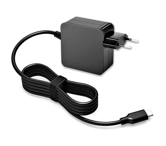 90W USB-C Power Adapter Fast Charger for Laptops &amp; Phones with Cable