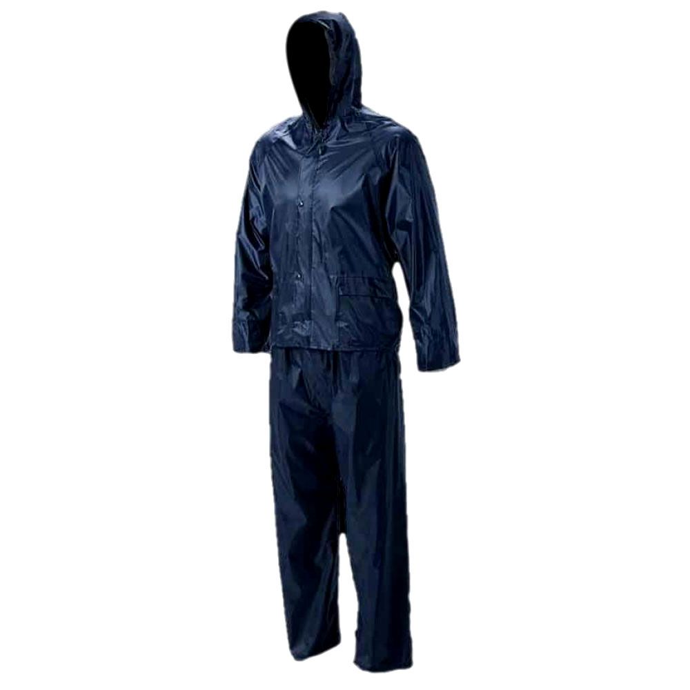 Dromex 2 Piece Rubberised Rain Suit - Navy Blue | Shop Today. Get it ...