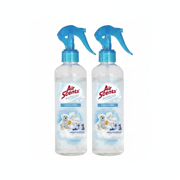 Air Scents Cotton Fresh Fragrance Mist Spray 350ml - 2 Pack