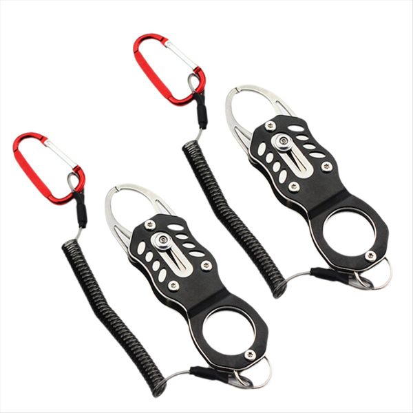 Fish Clamp Portable Lure Fish Control Fishing Tool Black