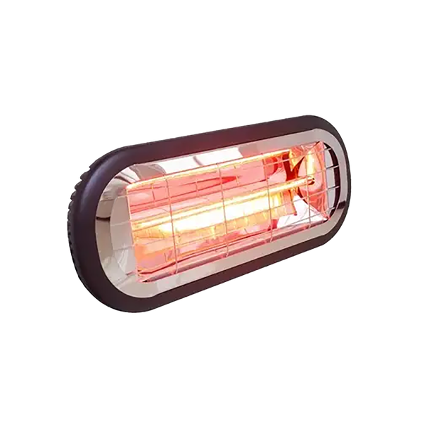 ACDC Black, Silver 2000 W Overheat Protection Infrared Heater