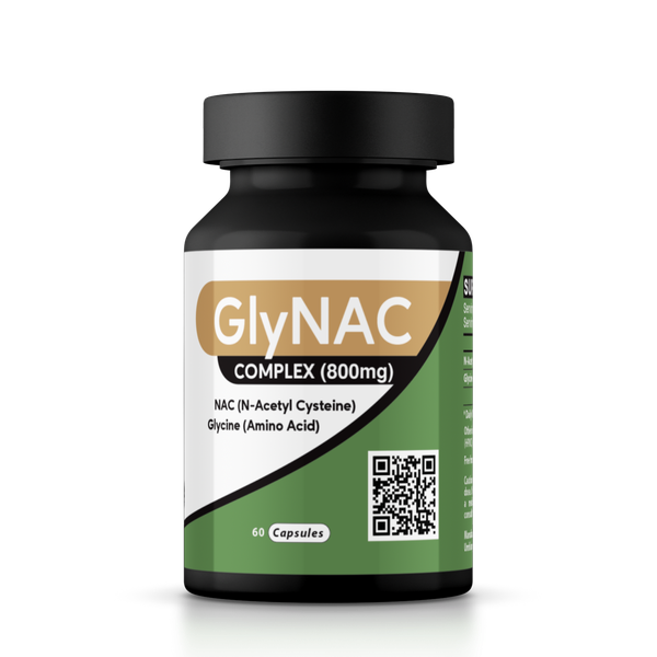 GlyNAC 800mg - Complex of Glycine &amp; NAC (N-Acetyl Cysteine) 60 Servings