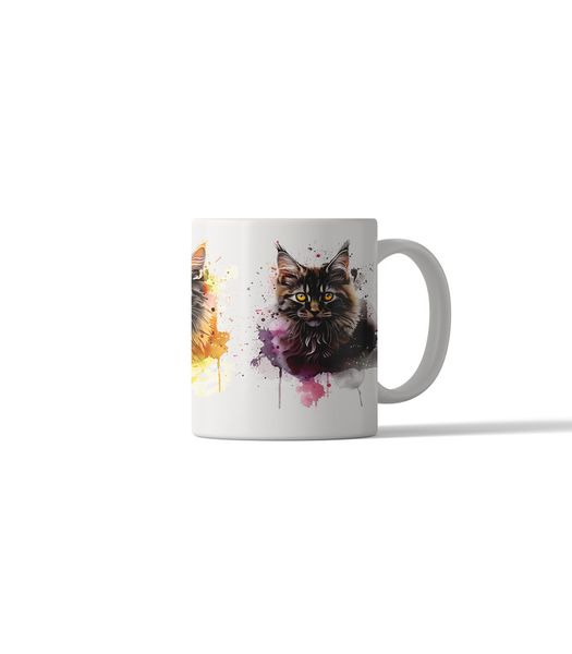 Cat Portrait 11oz DSG49 Printed Coffee Mug Gift