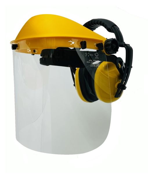 Rocwood - Safety Face Shield and Earmuff Kit - Perspex