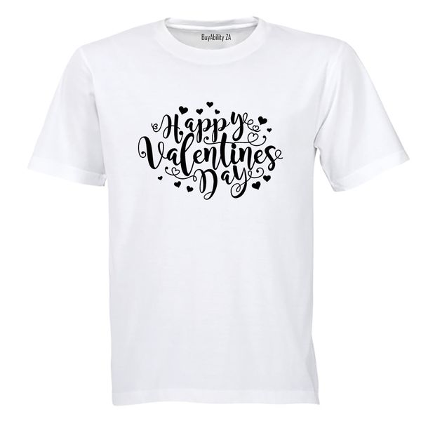 Happy Valentine's Day Hearts - Kids T-Shirt