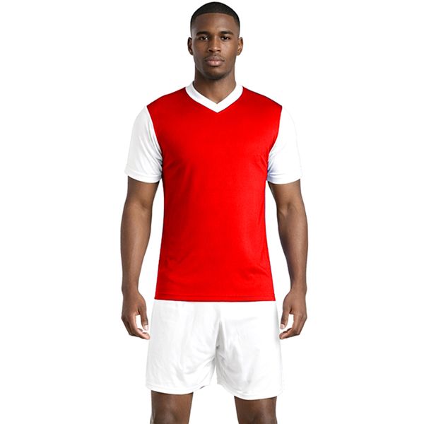 The Reds Bufftee Adults Soccer Kit-Football Team Kit for 14 Players
