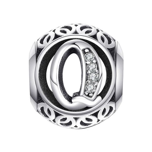 Vintage Letter Q Charm