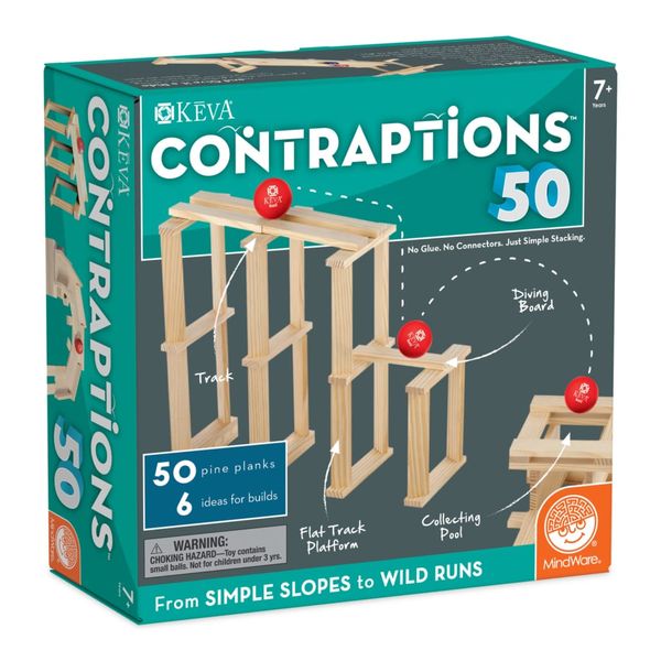 Mindware Keva: Contraptions 50 Piece Set