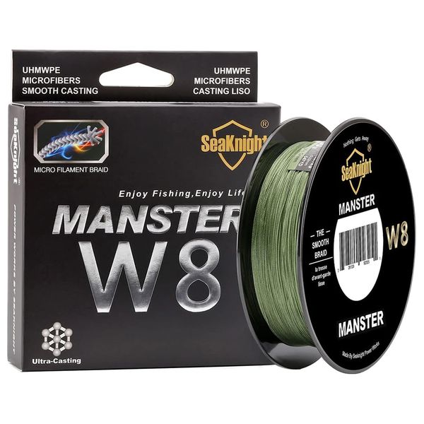SeaKnight W8 8 Strand Braided Line 300M-Low-vis Green (Line 3.0)