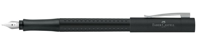 Fountain pen Grip edition Medium Nib, Barrel Colour black, Ink Blue
