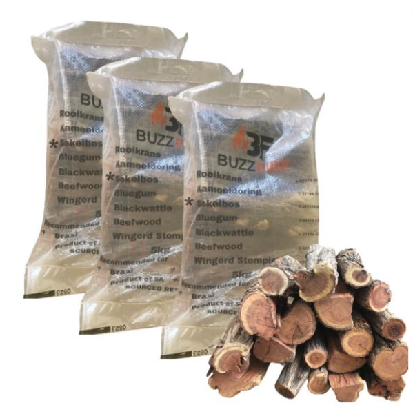 Sekelbos - 5kg Braai And Fireplace Wood - 3 Pack