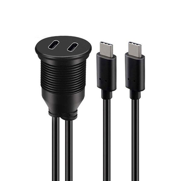 Usb Type C Extension Cable 1M Male To Female Dual Port Usb2 0