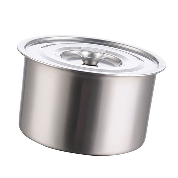 Stockpot Stainless Steel Lid Soup Pot for Seasoning Eggs 18cm / 7.1in