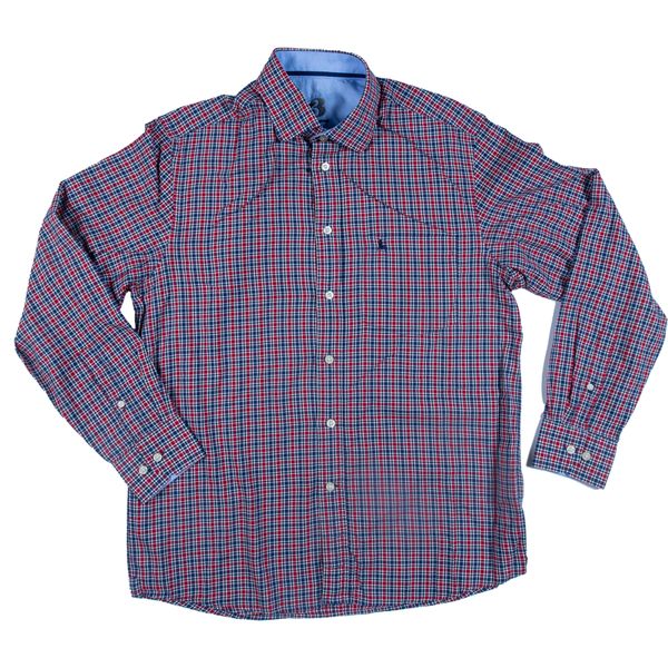 Z3 - Men's Emory Checkered Cotton Long Sleeve Casual Shirt