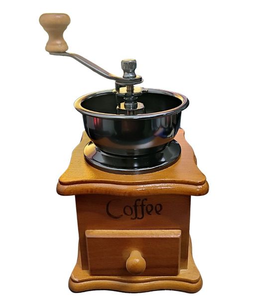 Traditional Manual Coffee Maker with Stainless Steel Coffee Grinder