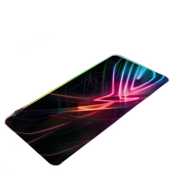 Gaming Mouse Pad Large LED RGB Illuminated - Red Orange