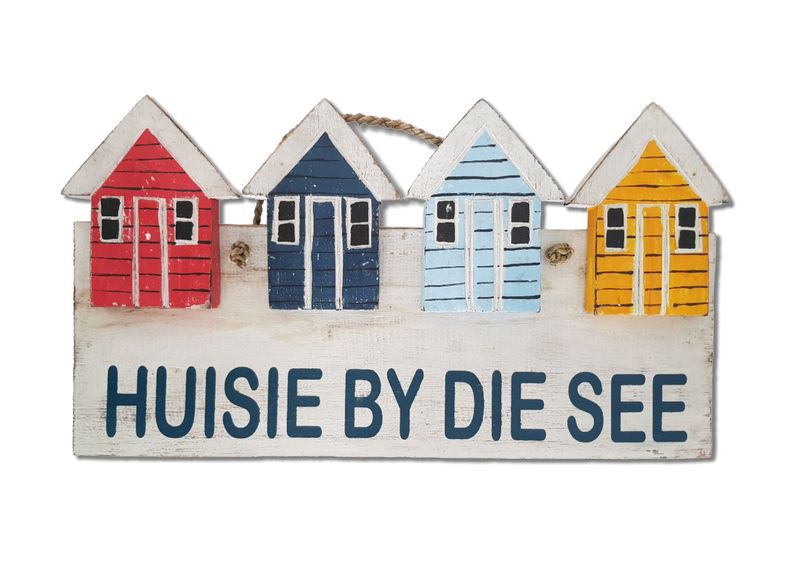 Beach House Decor: Huisie by die See Wall Art