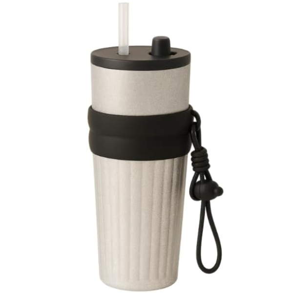 Insulated Travel Mug Tumbler 710ml with Straw