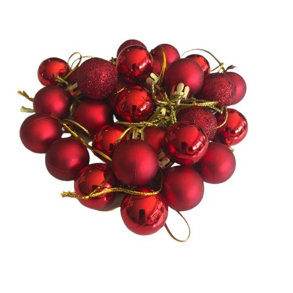 Christmas Tree Baubles - Christmas Balls (64 Piece) 2.5cm
