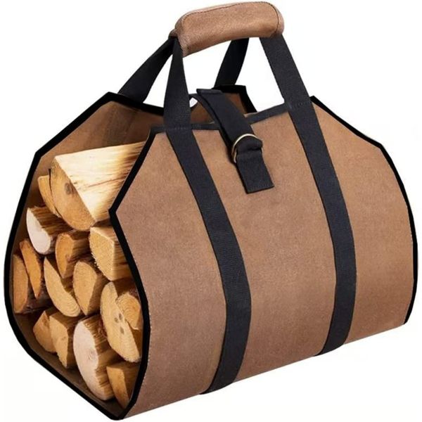 Firewood Wood Carrying Bag, Log Tote Wood Carrier Bag