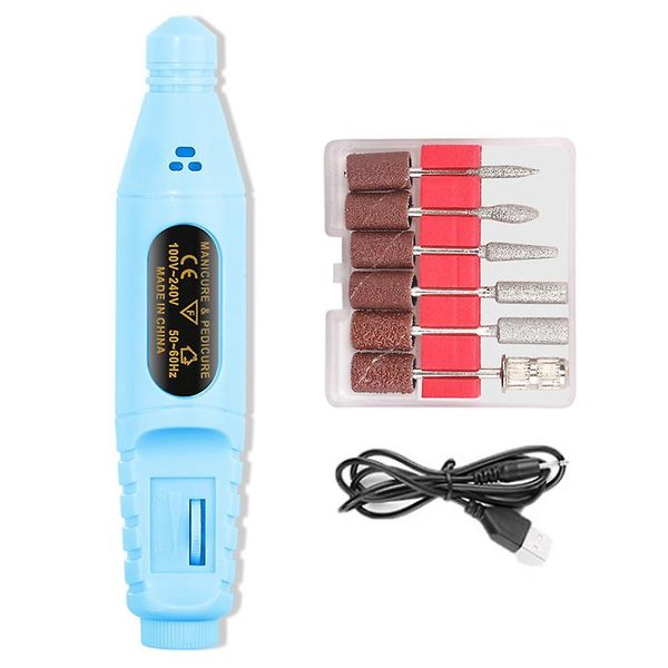 Electric Nail Drill Manicure &amp; Pedicure Care Set USB Charging