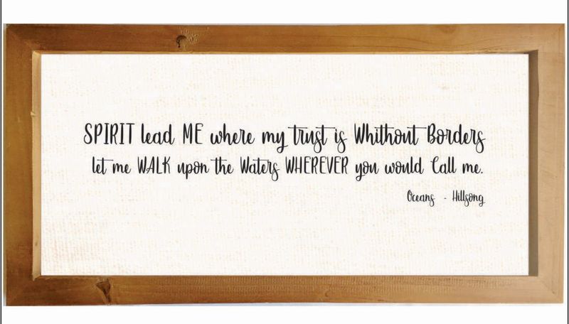 Spirit Lead Me-Wall Art Size: W-630mm X H-310mm