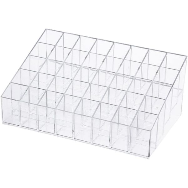 40 Grid Lipstick Stand Lipgloss Shelf Holders, Acrylic Lipstick Rack