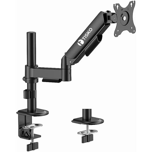TISKO Heavy Duty Single Monitor Arm Mount Adjustable Vesa Desktop Stand
