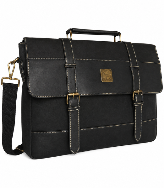 Cotton Road Laptop Briefcase Messenger Bag for Business Travel Use-CR827
