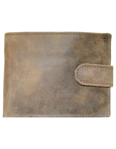 Luvsa LV-3147 Full Grain Genuine Leather Men's Card Holder Wallet - Brown