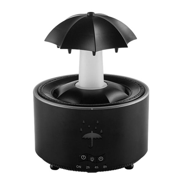 Umbrella Humidifier Diffuser with Rain Sound, LED Light, Timer, Auto-Off