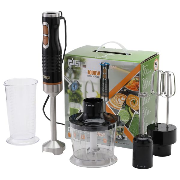 Stick Blender 5 in 1 Hand Blender 1000W Electric Egg Whisk &amp; Milk Frother